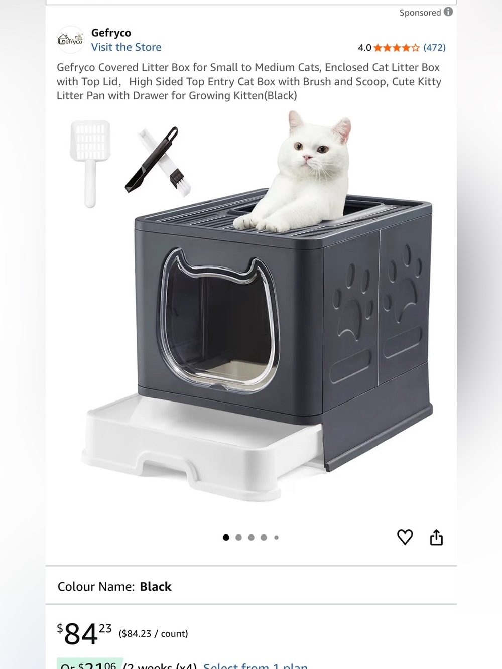 Gefryco cat litter box NEW